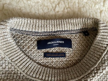 Sweter męski, Jack & Jones r. S, nowy/bez metki