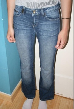 spodnie Dolce&Gabbana jeansy biodrówki M 38 +etui