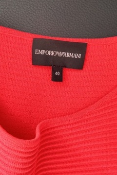 EMPORIO ARMANI Sukienka czerwona koktajlowa 40