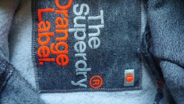 Superdry bluza męska z kapturem L szary melanż 