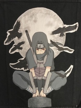 Itachi Uchiha kurtka ręcznie malowana anime Naruto