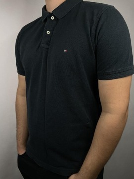 Koszulka Polo Tommy Hilfiger XL czarna Twoply slim fit