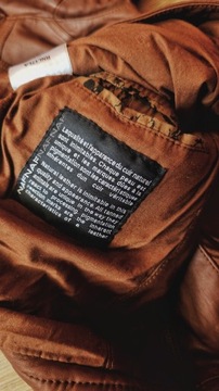NaF NaF kurtka skóra skórzana ramoneska Boho biker jacket leather 34 36