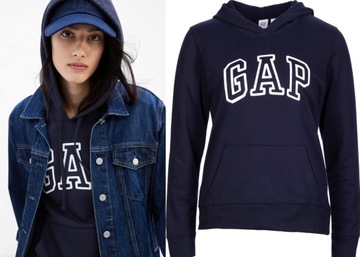 GAP granatowa bluza z kapturem logo oryginał XL