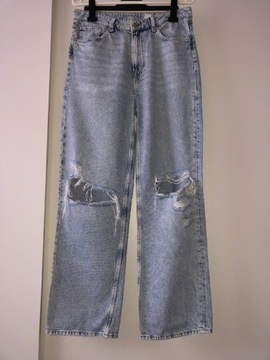 Spodnie damskie jeansowe H&M XL/42 Loose Straight