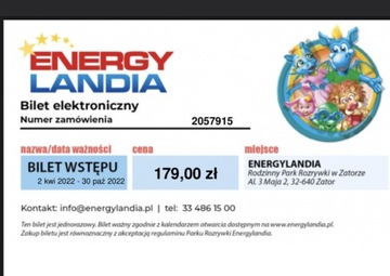 Bilety do energylandi
