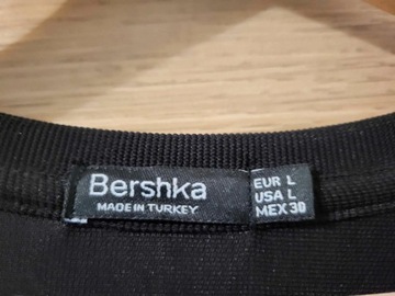 Czarna sukienka Bershka rozm. L