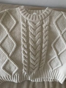 Sweter z warkoczowym splotem H&M rozm L/40