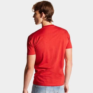 DSQUARED2 T-SHIRT - XL - Koszulka męska czerwona