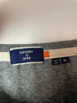 T-shirt SuperDry - Rozmiar XL - Szary