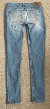 Hollister spodnie jeansowe jeans skinny slim rurki