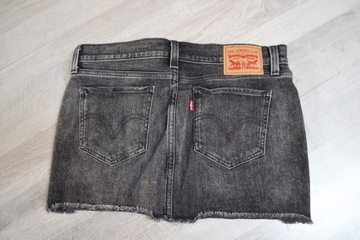 Szara spódniczka jeansowa mini Levi's oldschool M 