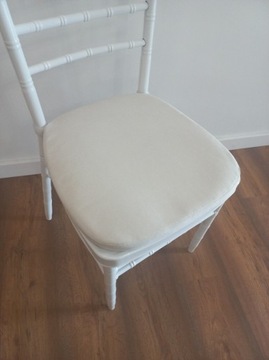 Elegancka poduszka na krzesło 40 cm x 40 cm beż