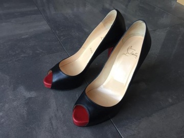 Klasyczne szpilki peep toe Christian Louboutin 39