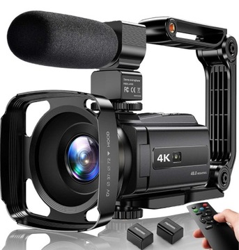 Kamera 4K 48 megapixel Wi-Fi stabilizator 2 baterie