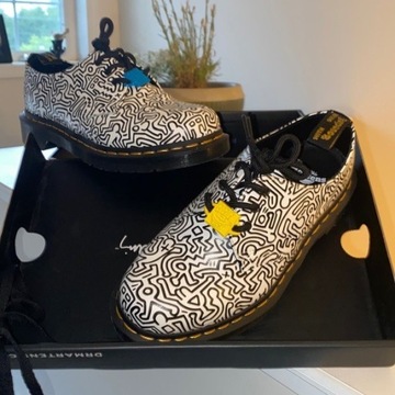 NOWE Dr Martens x Keith Haring - 1461 - skóra nat.