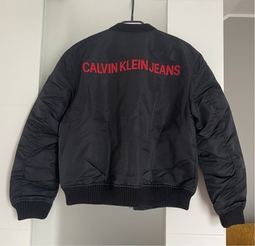 Kurtka bomberka męska XS Calvin Klein czarna nowa młodzieżowa na wiosnę