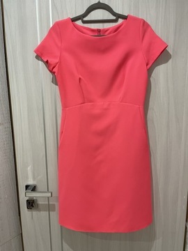 Sukienka neonowa z kieszeniami elegancka polska M/L Butik