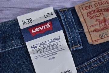 LEVIS 569 Męskie Spodnie Jeansowe Jeansy W38 L34