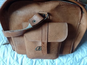 Vintage Skórzana torba podróżna 