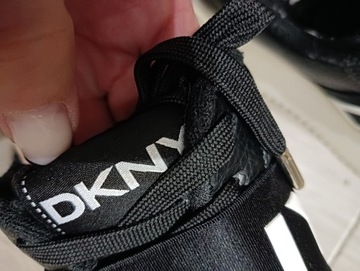 DKNY 38 platforma czarne 