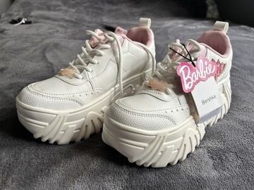 Buty Bershka Barbie nowe na platformie