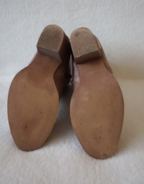 Jenny Fairy botki buty zamszowe beżowe 38 CCC beż