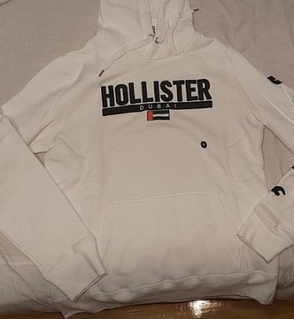 Nowa Biała bluza Hollister rozmiar M