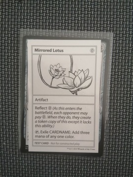 Mirrored Lotus Test Card Mystery Booster MTG