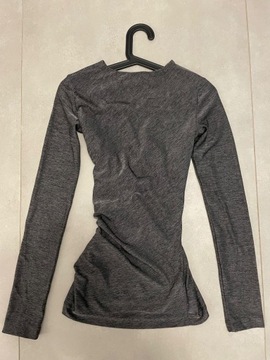 T Alexander Wang szary longsleeve strech XS