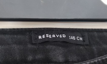 Nowe czarne jeansowe spodnie rozm 164cm Reserved