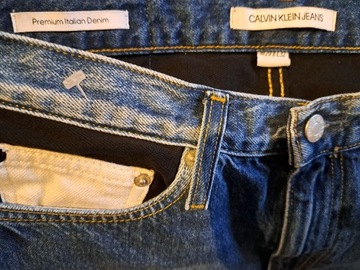 spodnie jeans Calvin Klein  W 29 L 32  niebieskie