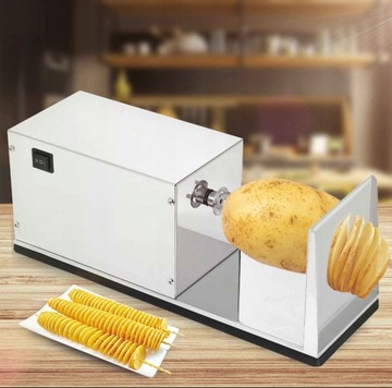 Elektryczna maszyna frytka zakręcony ziemniak