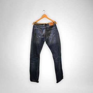 Jeans proste straight Levi's 501 granatowe W33 L36