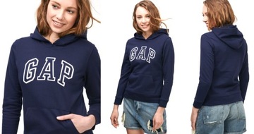 GAP granatowa bluza z kapturem logo oryginał XL