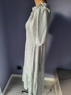 Sukienka midi biała rozmiar 40