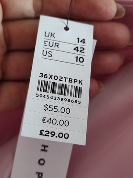 Nowa liliowa spódniczka Topshop UK 14