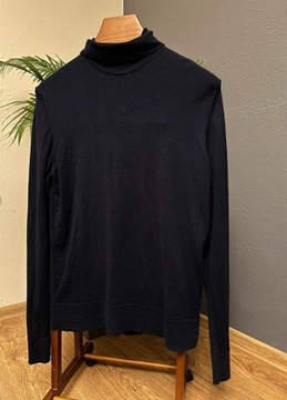 Oryginalny sweter z golfem Calvin Klein 100% wełna