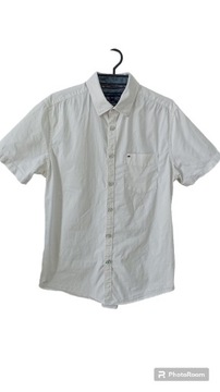 Koszula z krótkim rękawem biała Tommy Hilfiger
