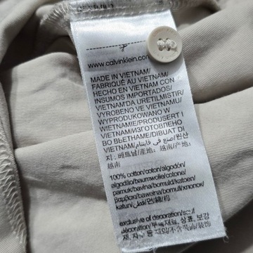 Koszulka polo Calvin Klein 100% bawełna szara XL