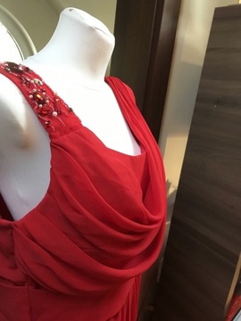 Czerwona długa suknia cudna stan idealny