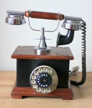 Старый деревянный телефон тент старинный PRL vintage