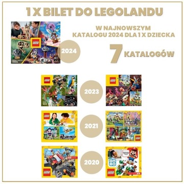 7x katalogi LEGO katalog 2024 bilet legoland