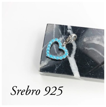 Charms Zawieszka Pandora Serce Srebro 925 Cyrkonia