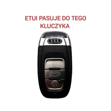 AUDI C7 B8 ETUI OBUDOWA DO KLUCZYKA Z BRELOCZKIEM 