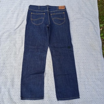 Lee Brooklyn Nowe granatowe spodnie jeansy 36/32 