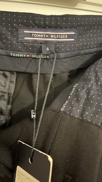 Czarne spodnie materiałowe Tommy Hilfiger, rozm 6