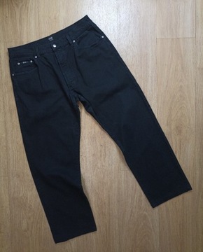 Hugo Boss stretch custer czarne jeansy 35/34 XL