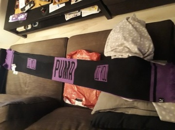 SZALIK PUMA zimowy damski Czarny Purple długi 180