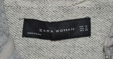 Zara Woman _ szara bluza zapinana z kapturem _ M